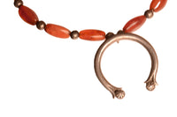 Navajo Amber with Naja Pendant Necklace