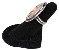 Navajo Sterling Silver Muilti Stone Gahn Dancer Ring