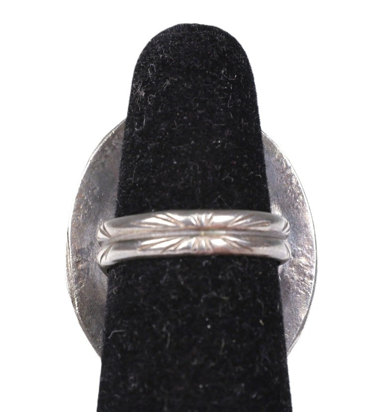 Navajo Sterling Silver Muilti Stone Gahn Dancer Ring