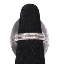Navajo Sterling Silver Muilti Stone Gahn Dancer Ring