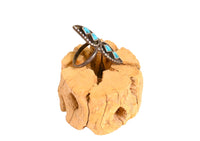 Zuni Sterling Silver with Turquoise Inlay Ring