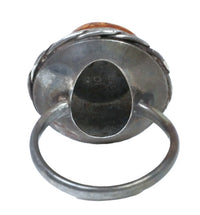 Navajo Sterling Silver with Amber Ring