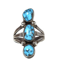 Navajo Sterling Silver and Persian Turquoise Ring