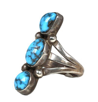 Navajo Sterling Silver and Persian Turquoise Ring