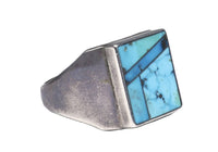 Navajo Square Turquoise Ring