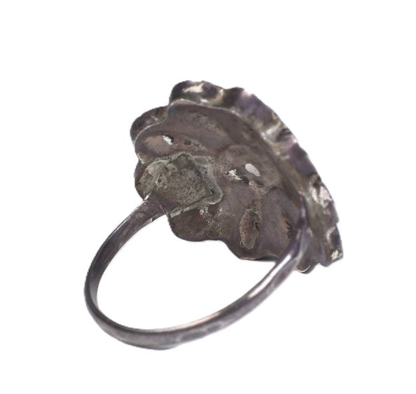 Navajo Inlay Muiltistone Sterling Silver Ring