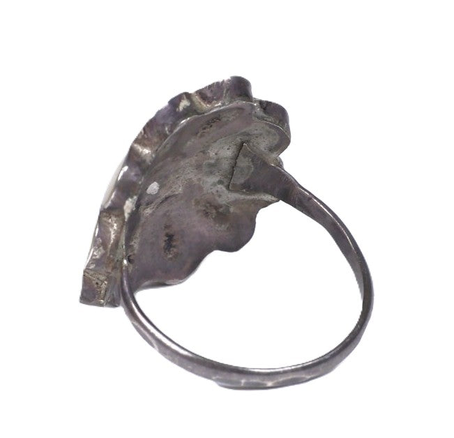 Navajo Inlay Muiltistone Sterling Silver Ring