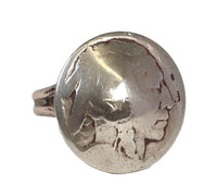 Navajo Silver Nickle Indian Head Ring