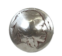 Navajo Silver Nickle Indian Head Ring