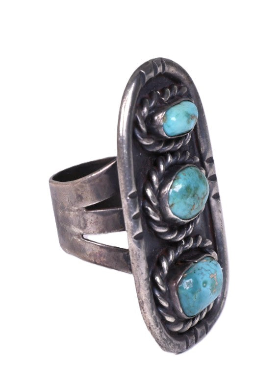 Navajo Sterling Silver with Turquoise Ring