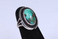 Navajo Sterling Silver Ring with Turquoise Setting