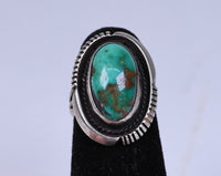 Navajo Sterling Silver Ring with Turquoise Setting