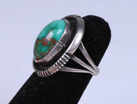 Navajo Sterling Silver Ring with Turquoise Setting