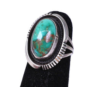 Navajo Sterling Silver Ring with Turquoise Setting