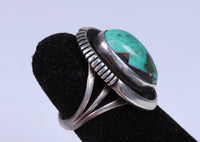 Navajo Sterling Silver Ring with Turquoise Setting