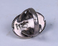 Navajo Sterling Silver Ring with Turquoise Setting