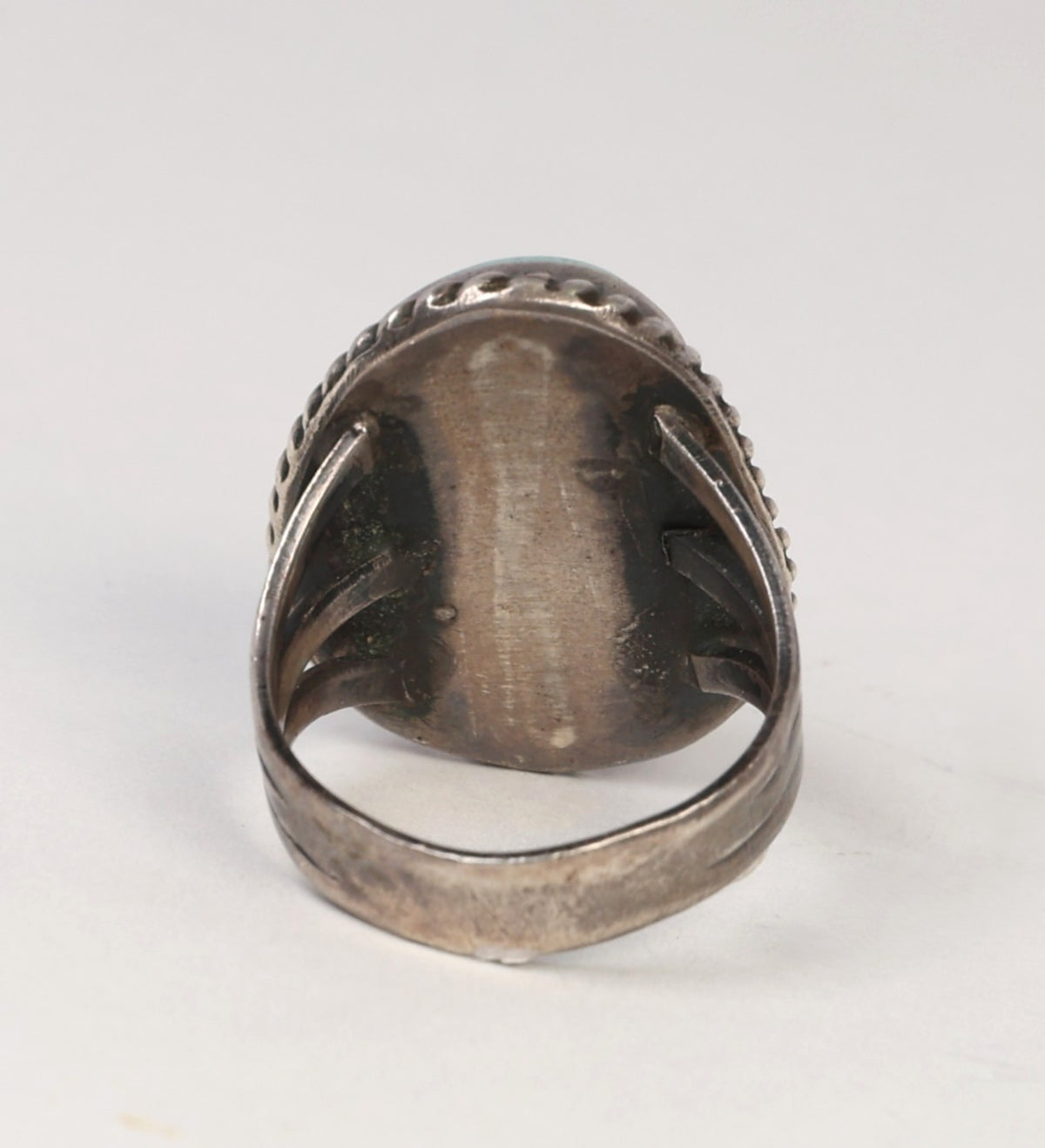 Navajo Sterling Silver Ring with Turquoise Setting