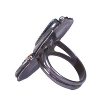 Navajo Sterling Silver With Turquoise and Coral Ring