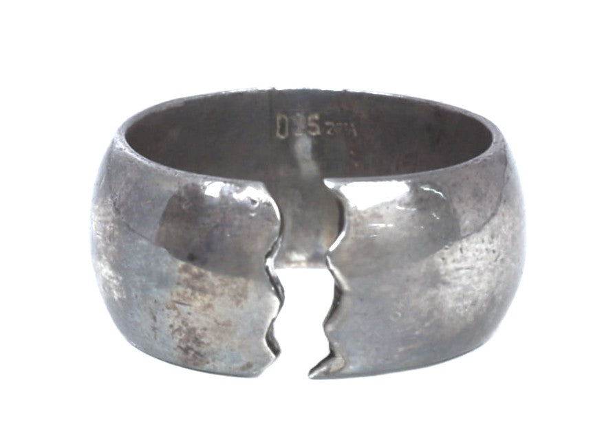 Navajo Sterling Silver Ring with Split by Paul Lawrence