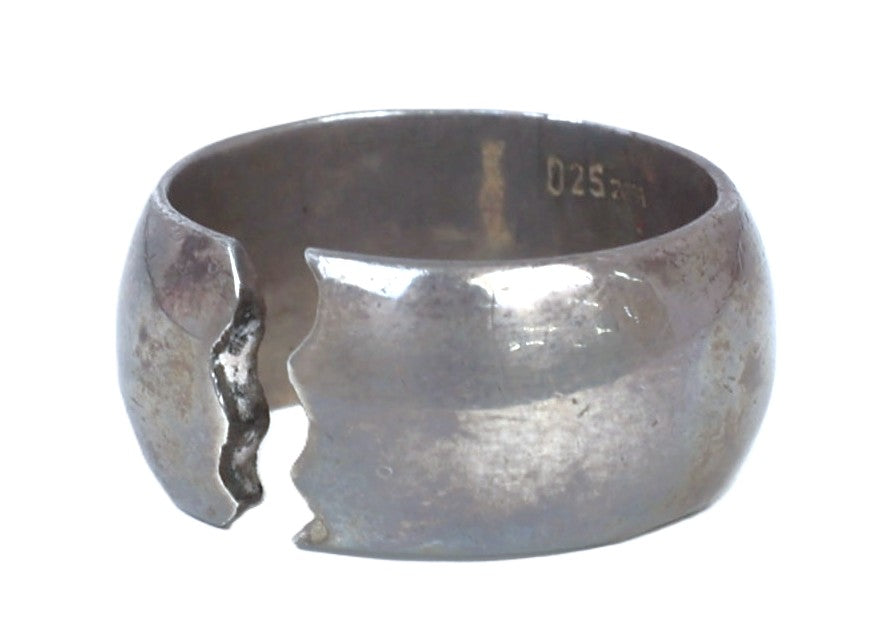Navajo Sterling Silver Ring with Split by Paul Lawrence