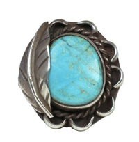 Navajo Sterling Silver With Turquoise Ring