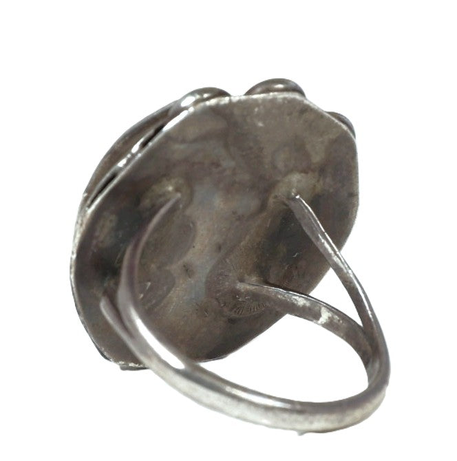 Navajo Sterling Silver With Turquoise Ring