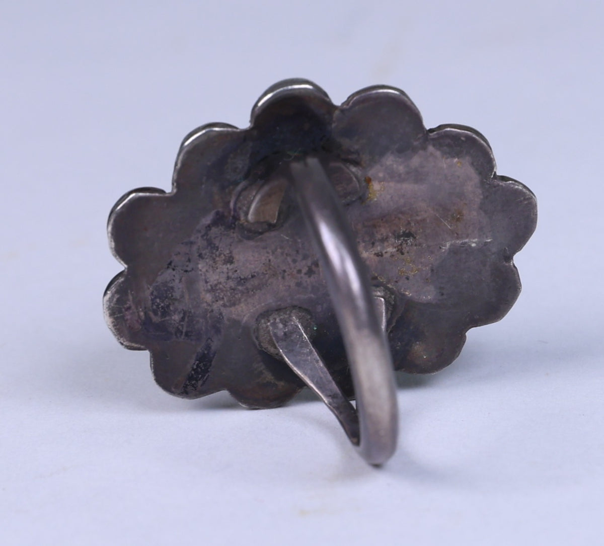 Navajo Sterling Silver Turquoise Setting Ring