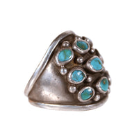 Zuni Pueblo Sterling Silver and Turquoise Ring