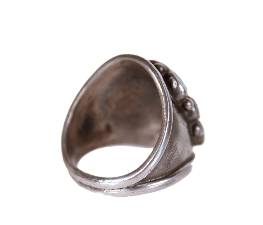 Zuni Pueblo Sterling Silver and Turquoise Ring