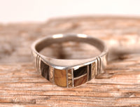 Navajo Inlay Mixed Stone Ring