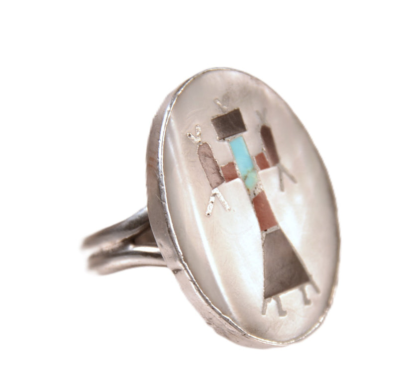 Zuni Pueblo Inlay Ring