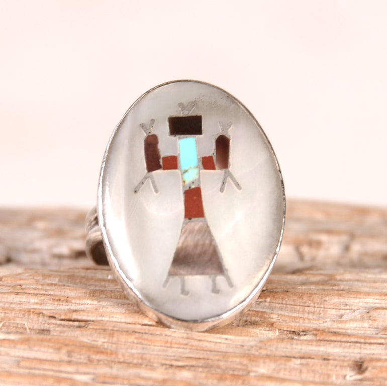 Zuni Pueblo Inlay Ring