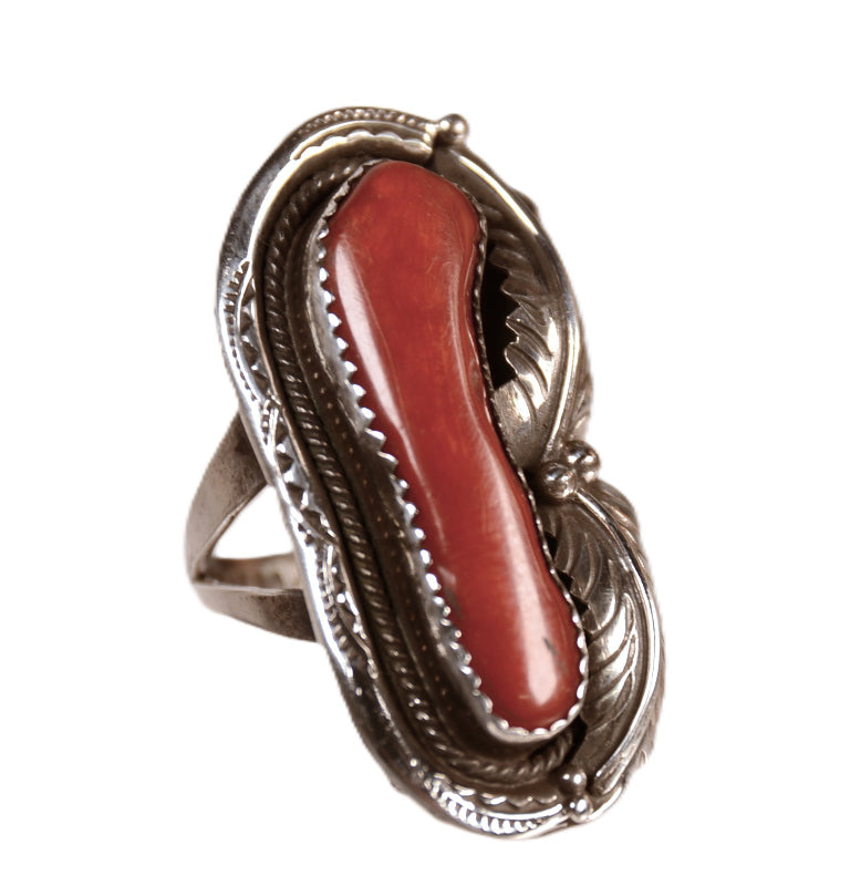 Navajo Coral Ring