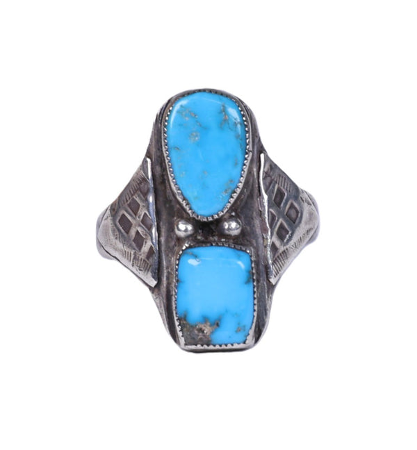Navajo Sterling Silver Turquoise Ring