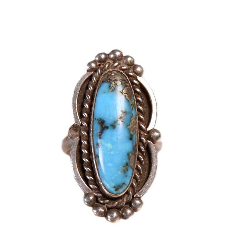 Navajo Oval Turquoise Ring