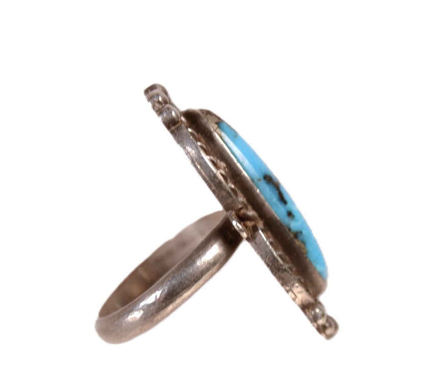 Navajo Oval Turquoise Ring