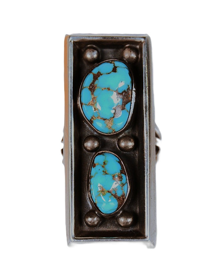 Navajo Sterling Silver and Bisbee Turquoise Ring