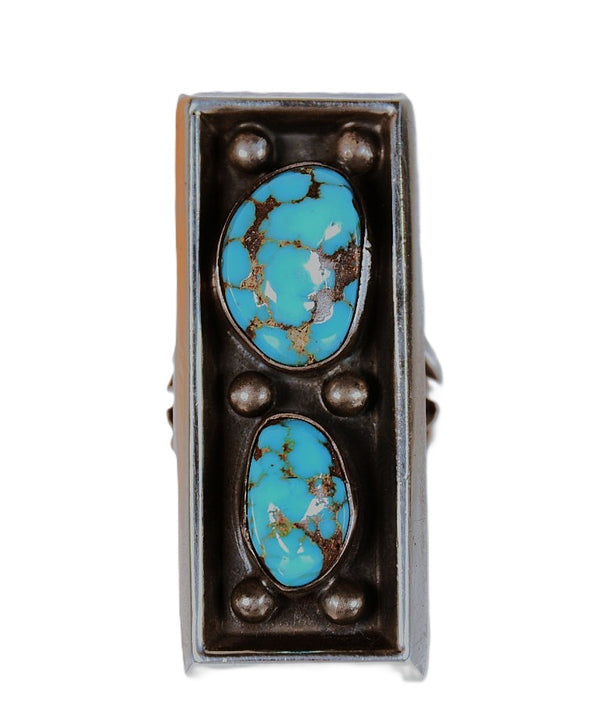 Navajo Sterling Silver and Bisbee Turquoise Ring