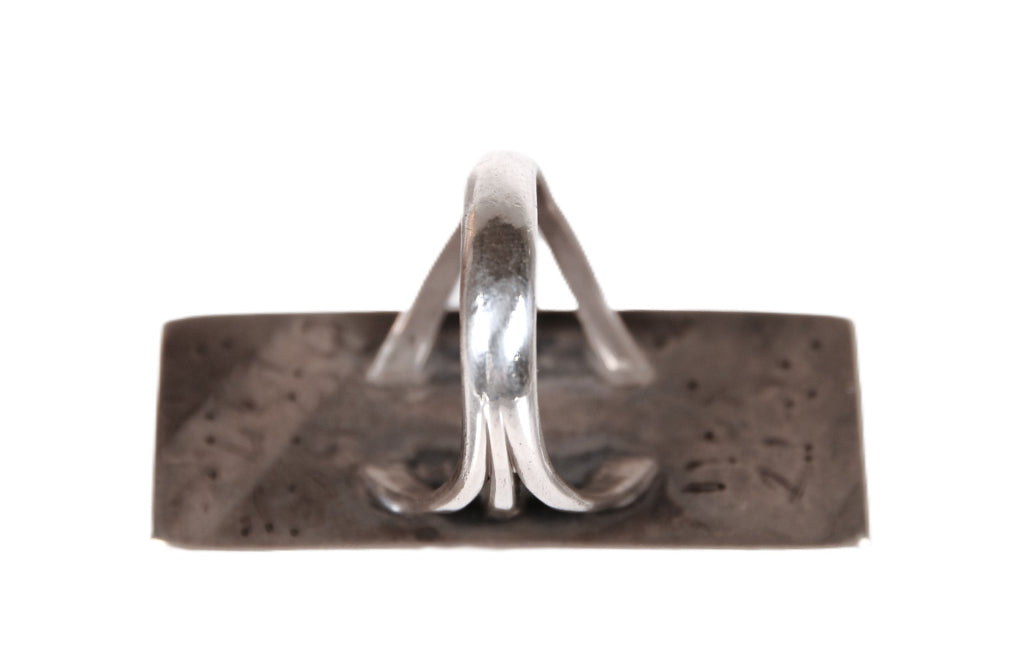 Navajo Sterling Silver and Bisbee Turquoise Ring
