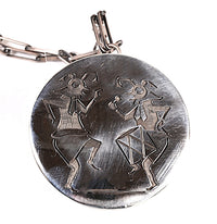 Hopi Pueblo Overlay Necklace By Gary + Elsie Yoyokie