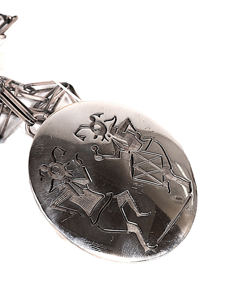 Hopi Pueblo Overlay Necklace By Gary + Elsie Yoyokie