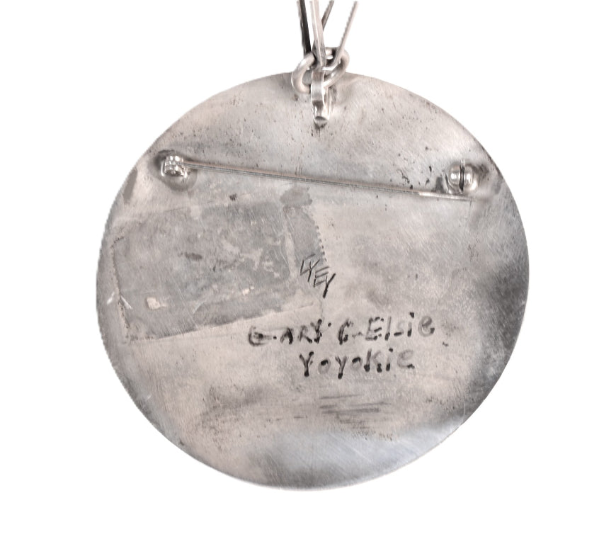 Hopi Pueblo Overlay Necklace By Gary + Elsie Yoyokie