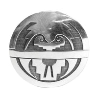 Hopi Pueblo Overlay Pin Pendant