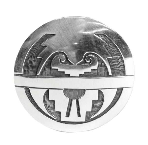 Hopi Pueblo Overlay Pin Pendant