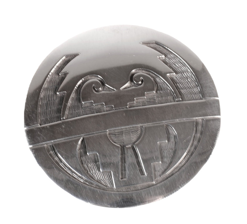 Hopi Pueblo Overlay Pin Pendant