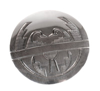 Hopi Pueblo Overlay Pin Pendant