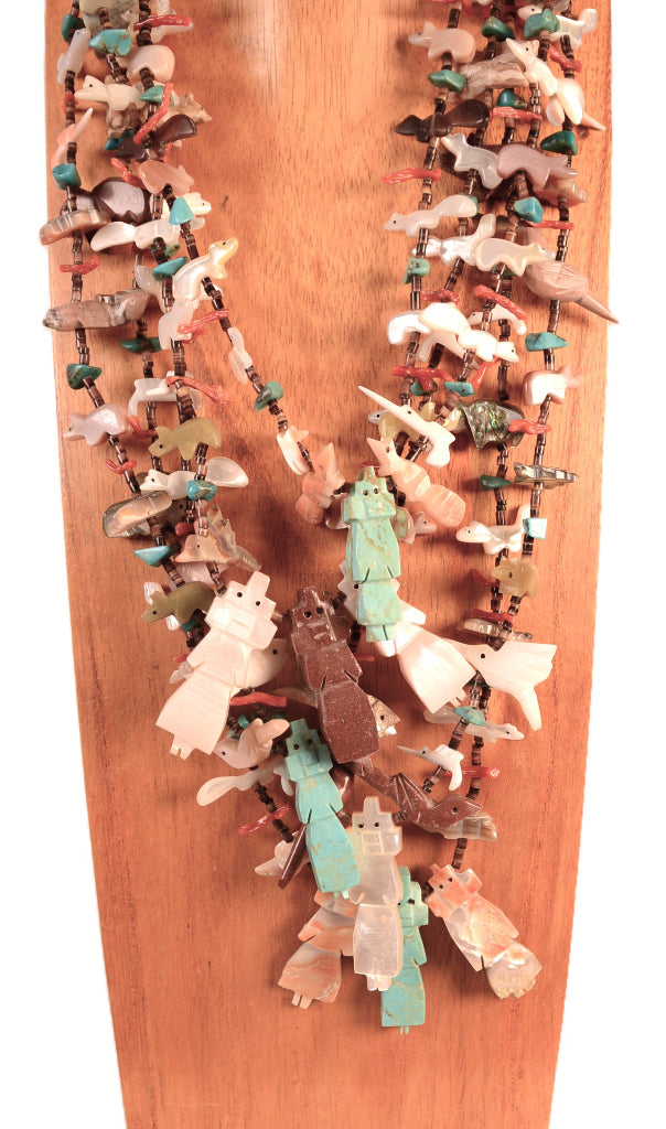 Navajo 5 Strand Fetish Necklace