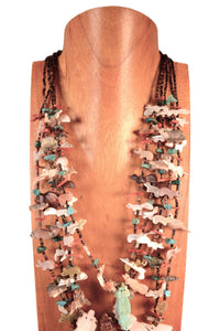 Navajo 5 Strand Fetish Necklace