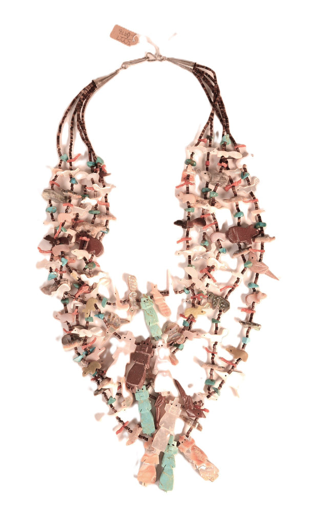 Navajo 5 Strand Fetish Necklace