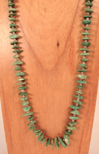Navajo Tab Turquoise and Heishi Necklace